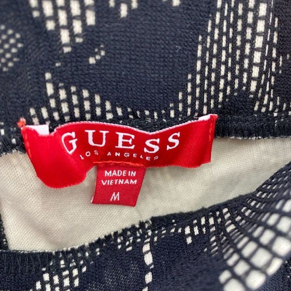 GUESS NWT LOS ANGELES Black Eyelet Elastic Waist Leggings - Picture 3 of 5